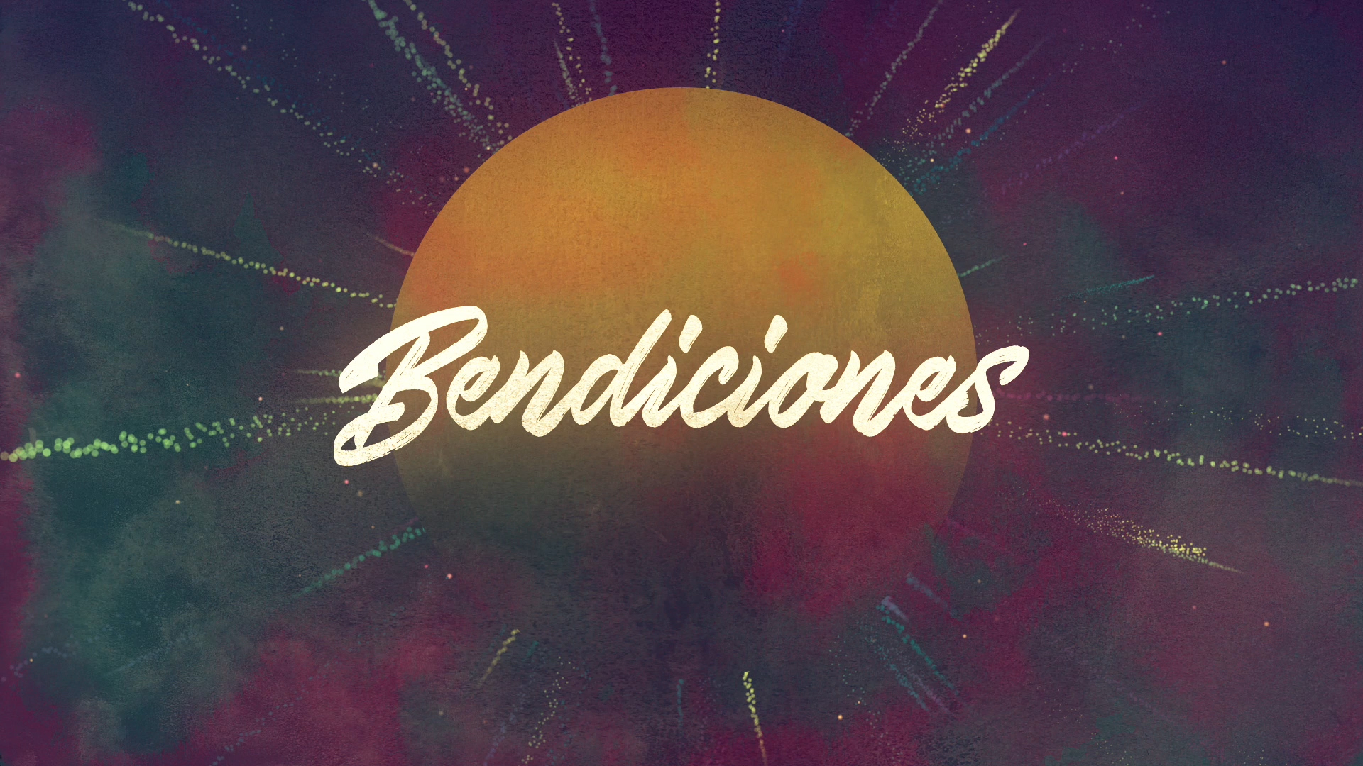 Particle Rays Easter Closing (Spanish) | Motion Video Background