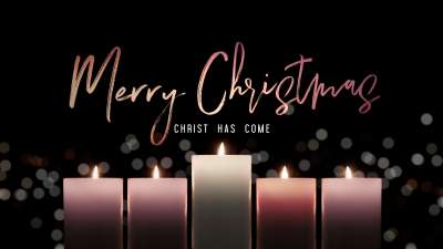 Advent Candlelight Merry Christmas