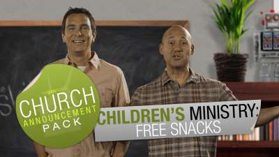 Church Announcement: Children Ministry Free Snacks