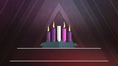 Christmas Advent Candles Week 04 Blank