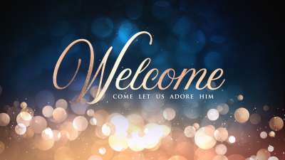Christmas Bokeh Welcome Christmas