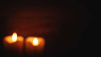 Christmas Candles Left Blur