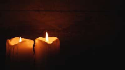 Christmas Candles Lower Left