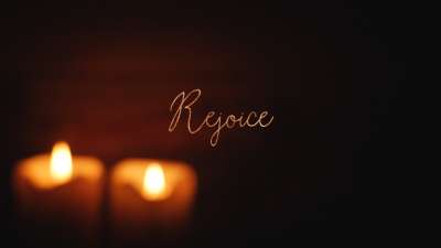 Christmas Candles Rejoice