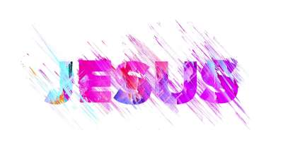 Color Strokes Jesus Light