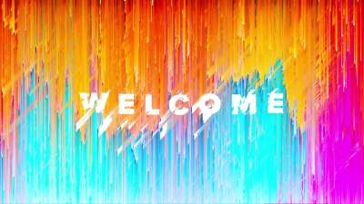 Color Strokes Welcome