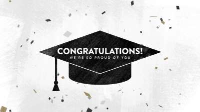 Confetti Graduation Title