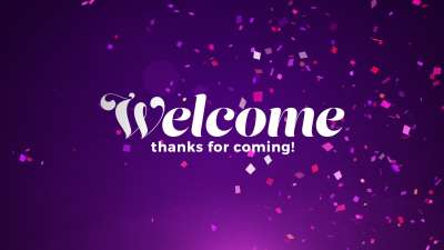 Confetti Welcome