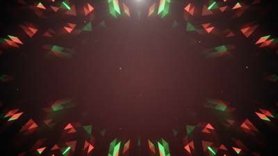 Crystal Patterns Christmas Colors