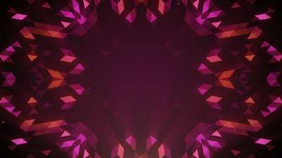 Crystal Patterns Orange Pink