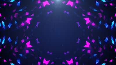 Crystal Patterns Pink Blue Fast