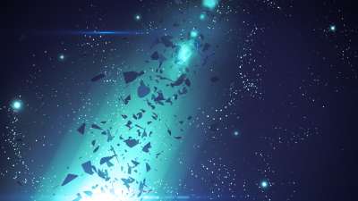 Galaxy Glass Teal Blast