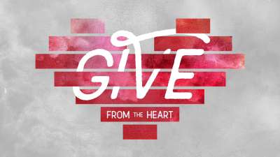 Geo Clouds Heart Give