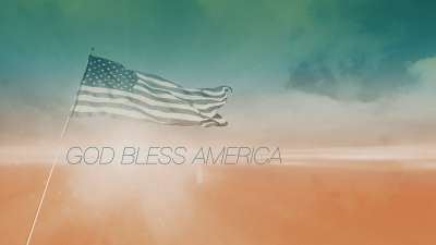 Flag God Bless America