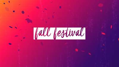 Gradient Leaves Fall Festival