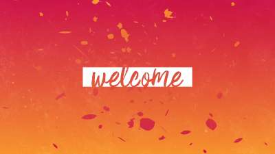 Gradient Leaves Welcome