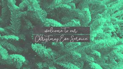 Modern Winter Trees Christmas Eve