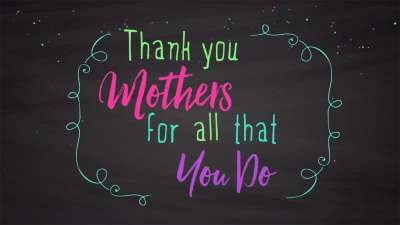 Mother's Day Chalk Close