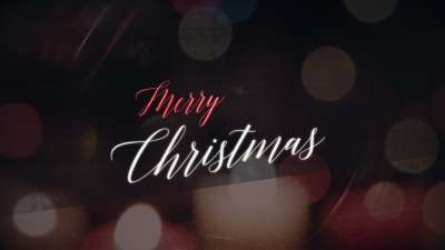 Nighttime Christmas Merry Christmas