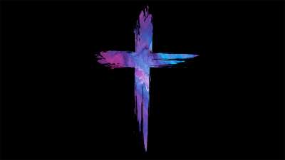 Painted Easter Cross