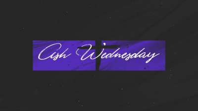 Painted Lent Ash Wednesday