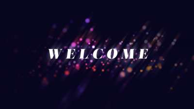 Particle Streaks Welcome