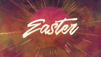 Particle Rays Easter Title