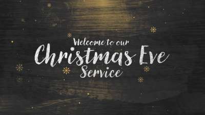 Rustic Winter Snow Christmas Eve