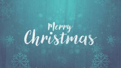 Rustic Winter Snow Merry Christmas