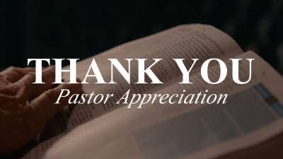 Thank You (Pastor Appreciation)