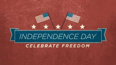Vintage Independence Day Title
