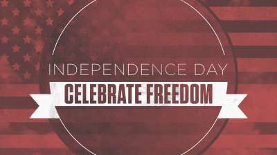 Vintage Patriotic Sky Independence Day