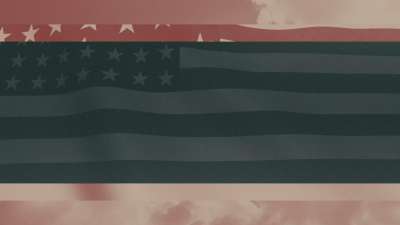 Vintage Waving American Flag 01