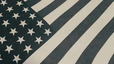 Vintage Waving American Flag 05