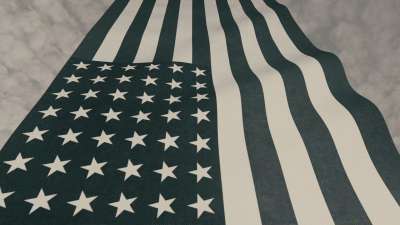 Vintage Waving American Flag 06