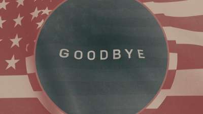 Vintage Waving American Flag Closing