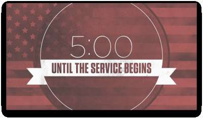 Vintage Patriotic Sky Countdown