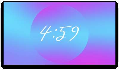 Radiant Gradient Countdown