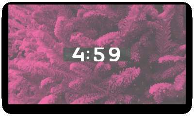 Modern Winter Trees Countdown