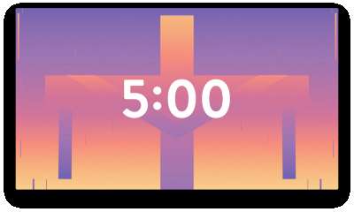 Gradient Easter Countdown