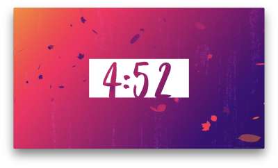 Gradient Leaves Countdown