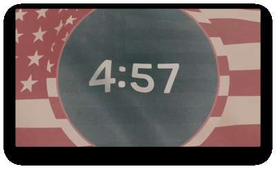 Vintage Waving American Flag Countdown